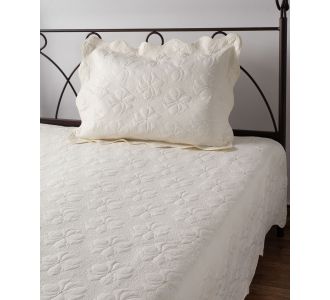 ΚΟΥΒΕΡΛΙ σετ (160cm x 220cm + 1 x 50cm x 70cm) M150 ivory 6978000004073 SilkFashion |  Κουβερλί Υπέρδιπλα στο espiti