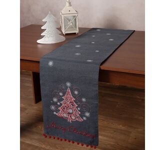 Χριστουγεννιάτικη τραβέρσα NW347 (35cm x 175cm) ανθρακί 5206978156205 Array |  Χριστουγεννιάτικα Τραπεζομάντηλα  στο espiti