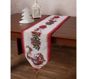 Χριστουγεννιάτικη τραβέρσα στόφα W355 (35cm x 175cm) 5206978156335 SilkFashion |  Χριστουγεννιάτικα Τραπεζομάντηλα  στο espiti