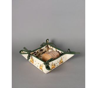 Βαμβακερή ψωμιέρα με στάμπα (35cm x 35cm) κανάτα εκρού 6978000005003 SilkFashion |  Σουπλά στο espiti
