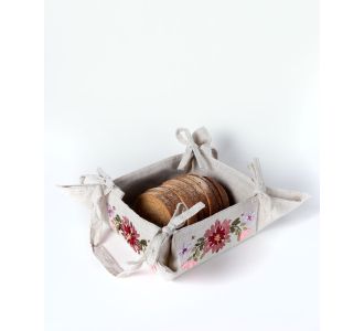 Ψωμιέρα rococo 4338 (18cm x 18cm) μπέζ 6978000005004 SilkFashion |  Σουπλά στο espiti