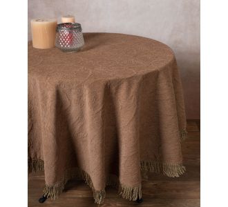 Σενίλ ροτόντα 055 (175cm) κάμελ 6978000004286 SilkFashion |  Τραπεζομάντηλα στο espiti