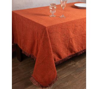 Σενίλ τραπεζομάντηλο 055 (200cm x 280cm) πορτοκαλί 6978000004294 SilkFashion |  Τραπεζομάντηλα στο espiti