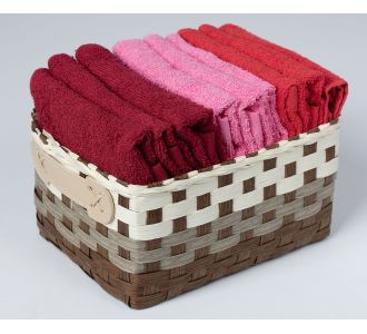 Σετ λαβέτες 9 τεμάχια (30cm x 30cm) κόκκινο 6978000004329 SilkFashion |  Σετ Πετσέτες στο espiti