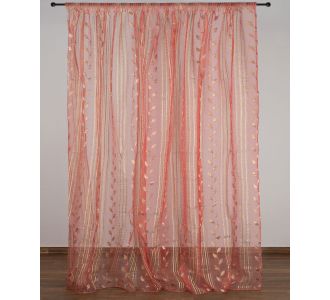 Κουρτίνα nx6105 (280cm x 300cm) με τρέσα ροδί 6978000004358 SilkFashion |  Ετοιμες μονοχρωμες κουρτίνες στο espiti