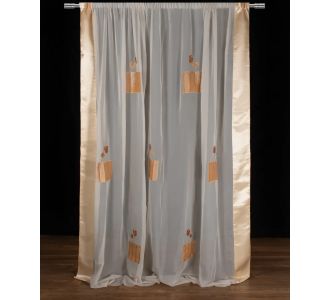 Κουρτίνα w52-5708 (300cm x 300cm) με τρέσα μπεζ 6978000004388 Array |  Ετοιμες μονοχρωμες κουρτίνες στο espiti