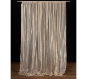 Κουρτίνα nx6104 (280cm x 300cm) με τρέσα ivory 6978000004390 SilkFashion |  Ετοιμες μονοχρωμες κουρτίνες στο espiti
