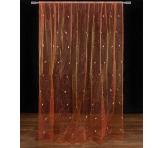 Κουρτίνα zg5724 (280cm x 300cm) με τρέσα πορτοκαλί 6978000004391 SilkFashion |  Ετοιμες μονοχρωμες κουρτίνες στο espiti