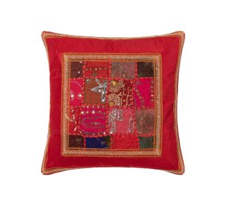 Μαξιλαροθήκη antic με φάσα (65cm x 65cm) κόκκινο 6978000004395 SilkFashion |  Μαξιλάρια διακοσμητικά στο espiti