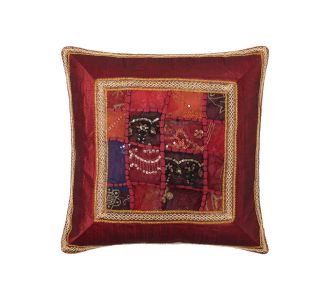 Μαξιλαροθήκη antic με φάσα (65cm x 65cm) μπορντώ 6978000004397 SilkFashion |  Μαξιλάρια διακοσμητικά στο espiti