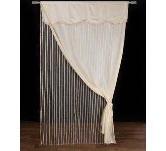 Κουρτίνα maria (150cm x 280cm) με τούνελ ivory 6978000004422 Array |  Ετοιμες μονοχρωμες κουρτίνες στο espiti