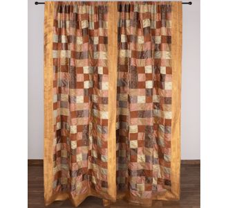 Κουρτίνα 6379 (150cm x 275cm) με τούνελ χρυσή 6978000004427 SilkFashion |  Ετοιμες μονοχρωμες κουρτίνες στο espiti