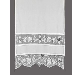 κουρτίνα 097 (90cm x 130cm) λευκό με τούνελ 6978000004463 Array |  Ετοιμες κουρτίνες με σχέδιο στο espiti
