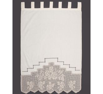 κουρτίνα BG11 ΠΛΕΚΤΟ (110cm x 150cm) ecru με τιράντες 6978000004464 SilkFashion |  Ετοιμες κουρτίνες με σχέδιο στο espiti