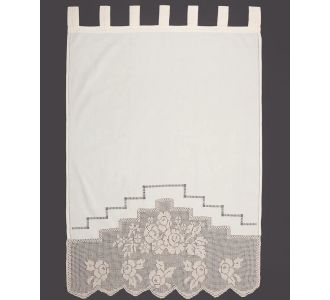 κουρτίνα BG11 ΠΛΕΚΤΟ (110cm x 150cm) ecru με τιράντες 6978000004464 Array |  Ετοιμες κουρτίνες με σχέδιο στο espiti