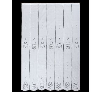 κουρτίνα 329 (160cm x 270cm) λευκή με τούνελ 6978000004534 SilkFashion |  Ετοιμες κουρτίνες με σχέδιο στο espiti