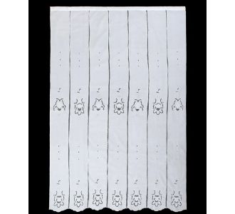 κουρτίνα 329 (210cm x 270cm) λευκή με τούνελ 6978000004535 Array |  Ετοιμες κουρτίνες με σχέδιο στο espiti