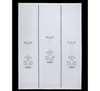 κουρτίνα 723 (210cm x 300cm) λευκή με τούνελ 6978000004537 SilkFashion |  Ετοιμες κουρτίνες με σχέδιο στο espiti