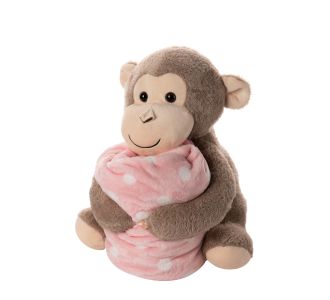 ΒΕΒΕ FLANNEL ΚΟΥΒΕΡΤΑΚΙ (80cm x 120cm) μπέζ μαιμουδάκι ρόζ 5206978157080 SilkFashion |  Βρεφικά Διάφορα στο espiti