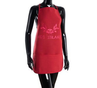 Ολόσωμη ποδιά BG23a (50cm x 70cm) κόκκινη KOS 6978000004742 SilkFashion |  Ποδιές - Πιάστρες στο espiti