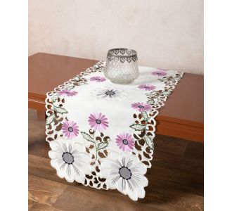 Σατέν κοφτή τραβέρσα (40cmcm x 170cm) 291 μώβ 6978000004817 SilkFashion |  Τραπεζομάντηλα στο espiti