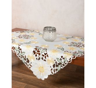 Σατέν κοφτό τραπεζοκαρέ (135cm x 135cm) 291 κίτρινο 6978000004820 SilkFashion |  Τραπεζομάντηλα στο espiti