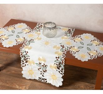 Σατέν κοφτό σεμέν (40cm x 110cm 2 x 40cm x 40cm) 291 κίτρινο 6978000004831 SilkFashion |  Τραπεζομάντηλα στο espiti