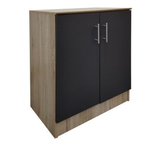 Παπουτσοθήκη-ντουλάπι Souken pakoworld 6 ζευγών σε oak-ανθρακί απόχρωση 60x40x80εκ |  Παπουτσοθήκες στο espiti