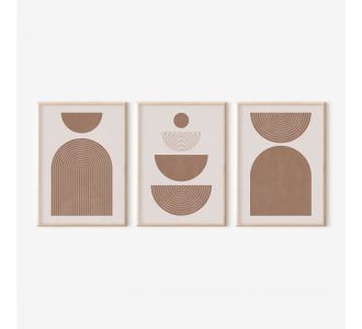 Πίνακας Loana pakoworld τρίπτυχος με ψηφιακή εκτύπωση και πλαίσιο 33x1.5x48εκ |  Πίνακες στο espiti