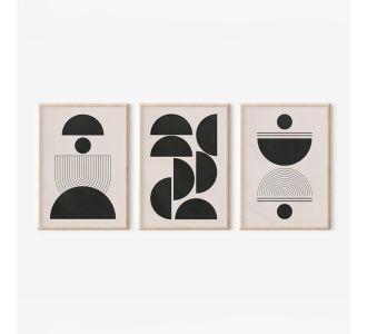 Πίνακας Sanxia  pakoworld τρίπτυχος με ψηφιακή εκτύπωση και πλαίσιο 33x1.5x48εκ |  Πίνακες στο espiti