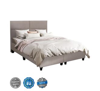 ΚΡΕΒΑΤΙ MILO HM616.32 ΜΠΕΖ ΥΦΑΣΜΑ ΓΙΑ ΣΤΡΩΜΑ 160x200εκ |  Κρεβάτια στο espiti