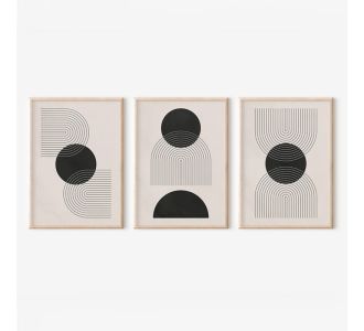 Πίνακας Blomel  pakoworld τρίπτυχος με ψηφιακή εκτύπωση και πλαίσιο 33x1.5x48εκ |  Πίνακες στο espiti