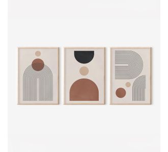 Πίνακας Klentie pakoworld τρίπτυχος με ψηφιακή εκτύπωση και πλαίσιο 33x1.5x48εκ |  Πίνακες στο espiti