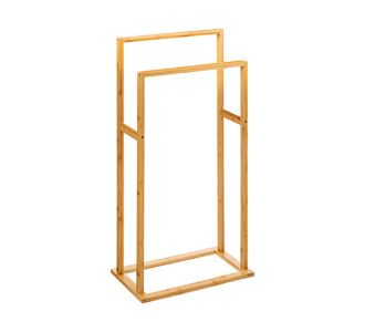 Κρεμάστρα πετσετών δαπέδου Dasmal pakoworld μπαμπού σε φυσική απόχρωση 42x24.2x81.5εκ |  Σετ Μπάνιου στο espiti