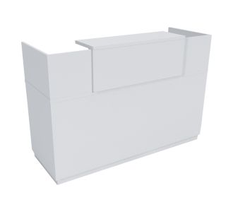 Γραφείο reception Lotus pakoworld σε λευκή απόχρωση  180x70x110εκ |  Reception γραφείου στο espiti