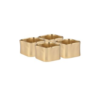 ESTIA ΚΡΙΚΟΙ ΠΕΤΣΕΤΑΣ ΜΕΤΑΛΛΙΚΟΙ ΧΡΥΣΟΙ 4,5x3cm ΣΕΤ 4ΤΕΜ. - 07-36874 Estia |  Πετσέτες Κουζίνας στο espiti