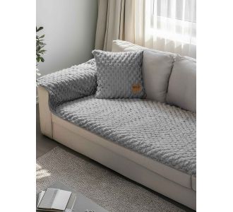 Μεμονωμένο γούνινo κάλύμμα MAISONY GREY Μεμονωμένο γούνινο κάλυμμα για καναπέ γωνία  250 x 90 εκ. MADI |  Καλύμματα Σαλονιού(ελαστικά-καπιτονέ) στο espiti