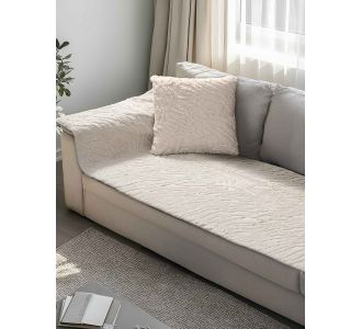 Μεμονωμένο γούνινo κάλύμμα SERANI BEIGE Μεμονωμένο γούνινο κάλυμμα για καναπέ γωνία  250 x 90 εκ. MADI |  Καλύμματα Σαλονιού(ελαστικά-καπιτονέ) στο espiti