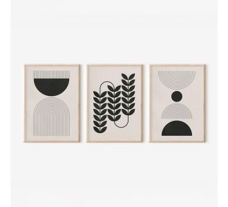 Πίνακας Vanta  pakoworld τρίπτυχος με ψηφιακή εκτύπωση και πλαίσιο 33x1.5x48εκ |  Πίνακες στο espiti