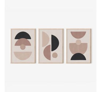 Πίνακας Veyra  pakoworld τρίπτυχος με ψηφιακή εκτύπωση και πλαίσιο 33x1.5x48εκ |  Πίνακες στο espiti