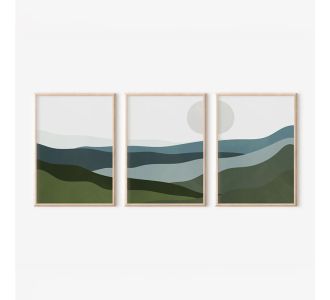 Πίνακας Orbis  pakoworld τρίπτυχος με ψηφιακή εκτύπωση και πλαίσιο 33x1.5x48εκ |  Πίνακες στο espiti