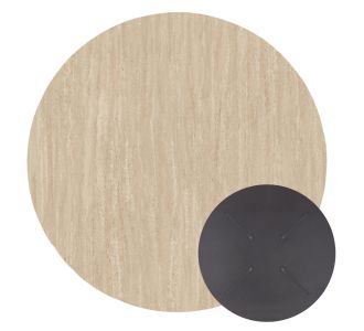 ΕΠΙΦΑΝΕΙΑ ΤΡΑΠΕΖΙΟΥ HPL ΣΤΡΟΓΓΥΛΗ HM5841.35 TRAVERTINE Φ60εκ. |  Τραπέζια κήπου στο espiti