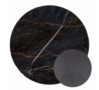 ΕΠΙΦΑΝΕΙΑ ΤΡΑΠΕΖΙΟΥ HPL ΣΤΡΟΓΓΥΛΗ HM5841.34 BLACK MARBLE Φ60εκ. |  Τραπέζια κήπου στο espiti