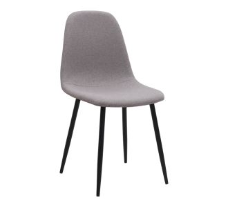 Καρέκλα τραπεζαρίας Iris Megapap μπεζ ύφασμα - μεταλλικό μαύρο πόδι 43x50x85εκ. |  Πολυθρόνες τραπεζαρίας στο espiti