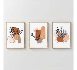 Πίνακας Vynor pakoworld τρίπτυχος με ψηφιακή εκτύπωση και πλαίσιο 33x1.5x48εκ |  Πίνακες στο espiti