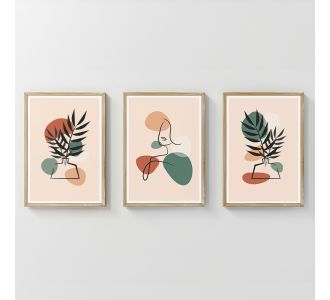 Πίνακας Elix pakoworld τρίπτυχος με ψηφιακή εκτύπωση και πλαίσιο 33x1.5x48εκ |  Πίνακες στο espiti