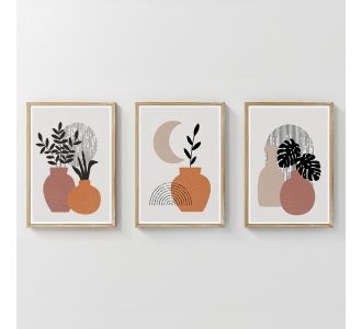 Πίνακας Erynd pakoworld τρίπτυχος με ψηφιακή εκτύπωση και πλαίσιο 33x1.5x48εκ |  Πίνακες στο espiti