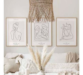 Πίνακας Aelith pakoworld τρίπτυχος με ψηφιακή εκτύπωση και πλαίσιο 33x1.5x48εκ |  Πίνακες στο espiti