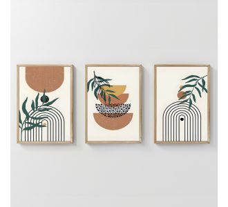 Πίνακας Mylen pakoworld τρίπτυχος με ψηφιακή εκτύπωση και πλαίσιο 33x1.5x48εκ |  Πίνακες στο espiti