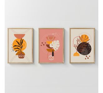 Πίνακας Solith pakoworld τρίπτυχος με ψηφιακή εκτύπωση και πλαίσιο 33x1.5x48εκ |  Πίνακες στο espiti